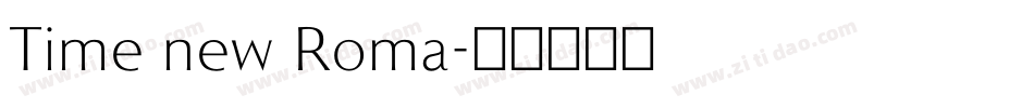 Time new Roma字体转换